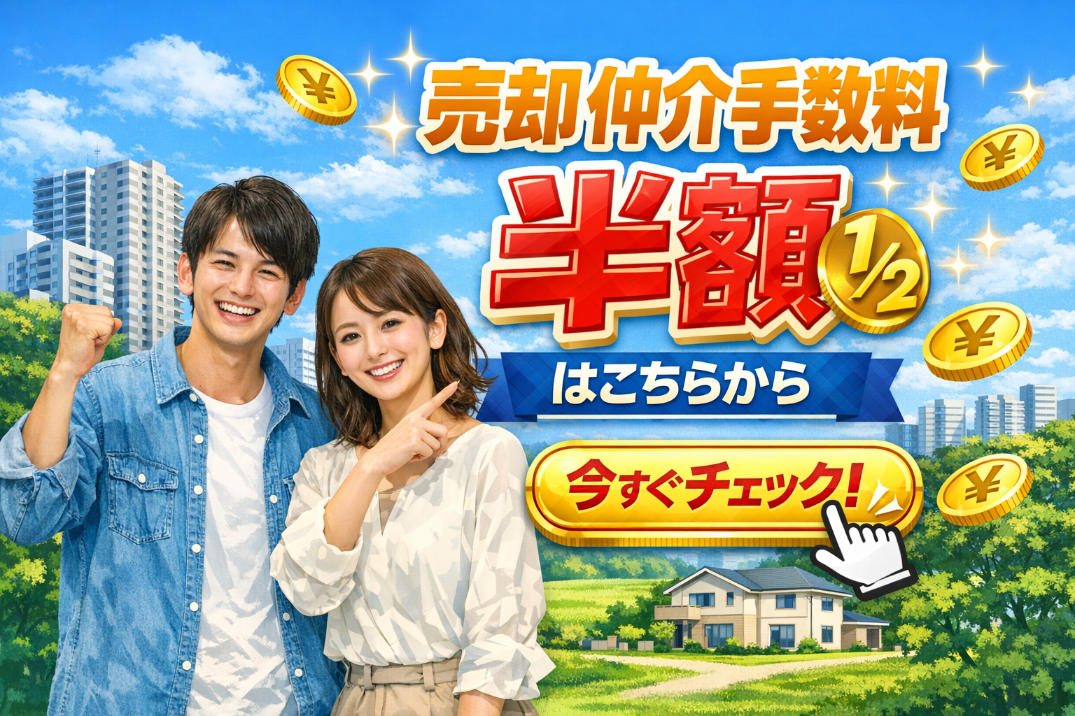 売却仲介手数料半額はこちらから
