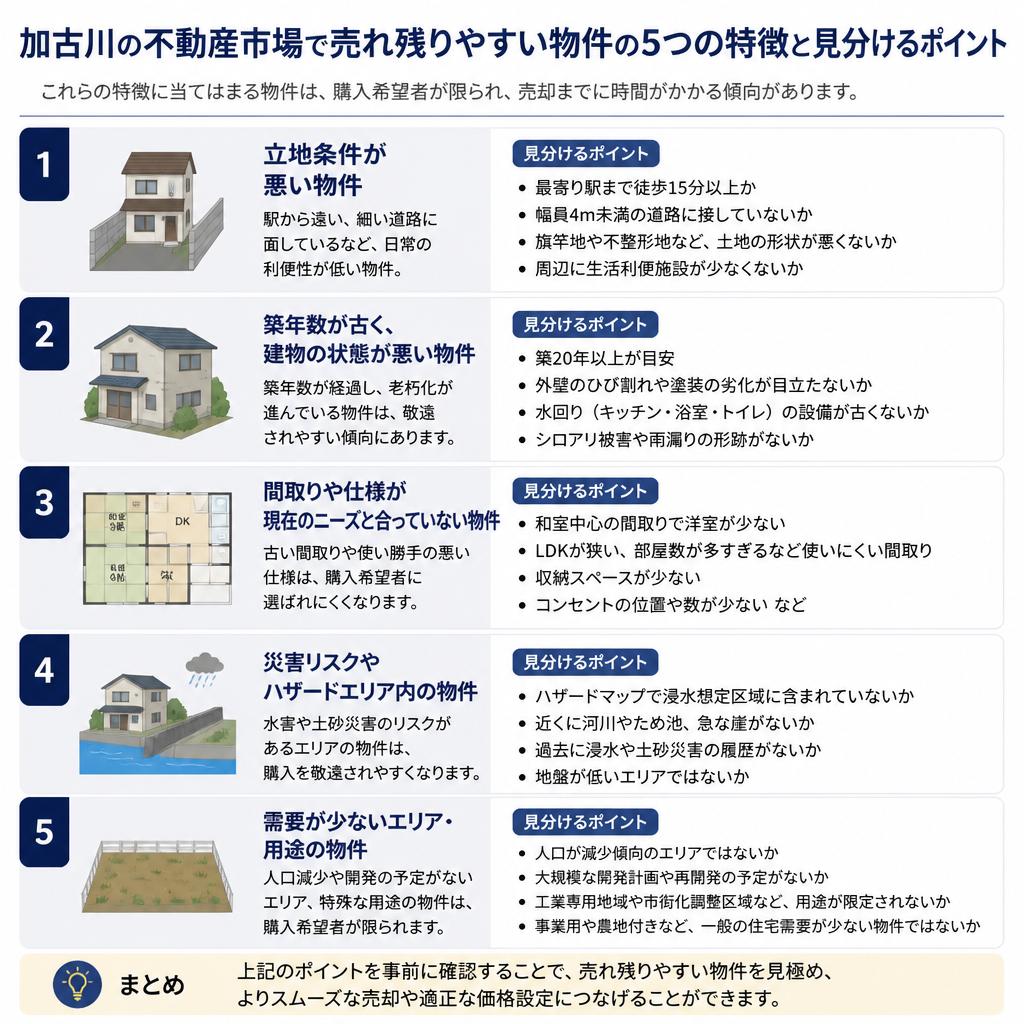 2. 売れ残る家の共通点とは？