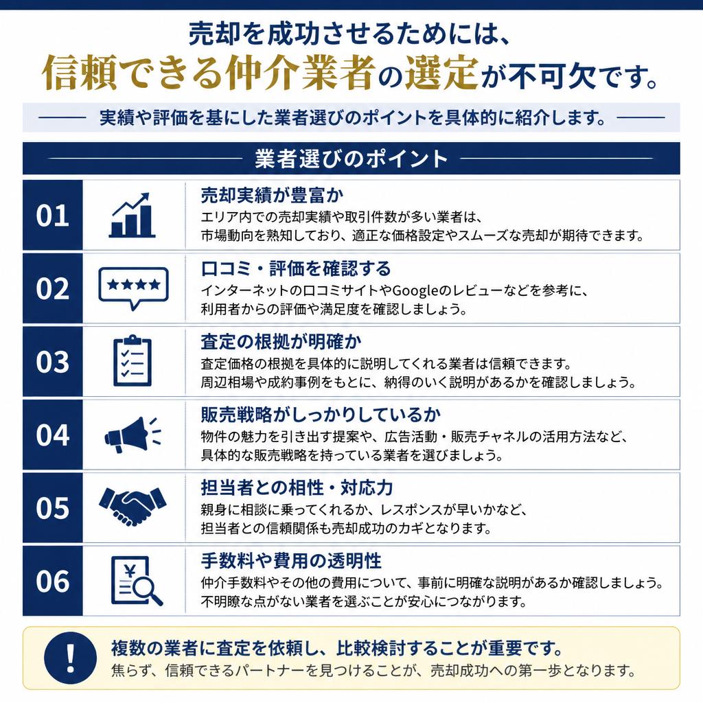3. 実績ある仲介業者の選び方
