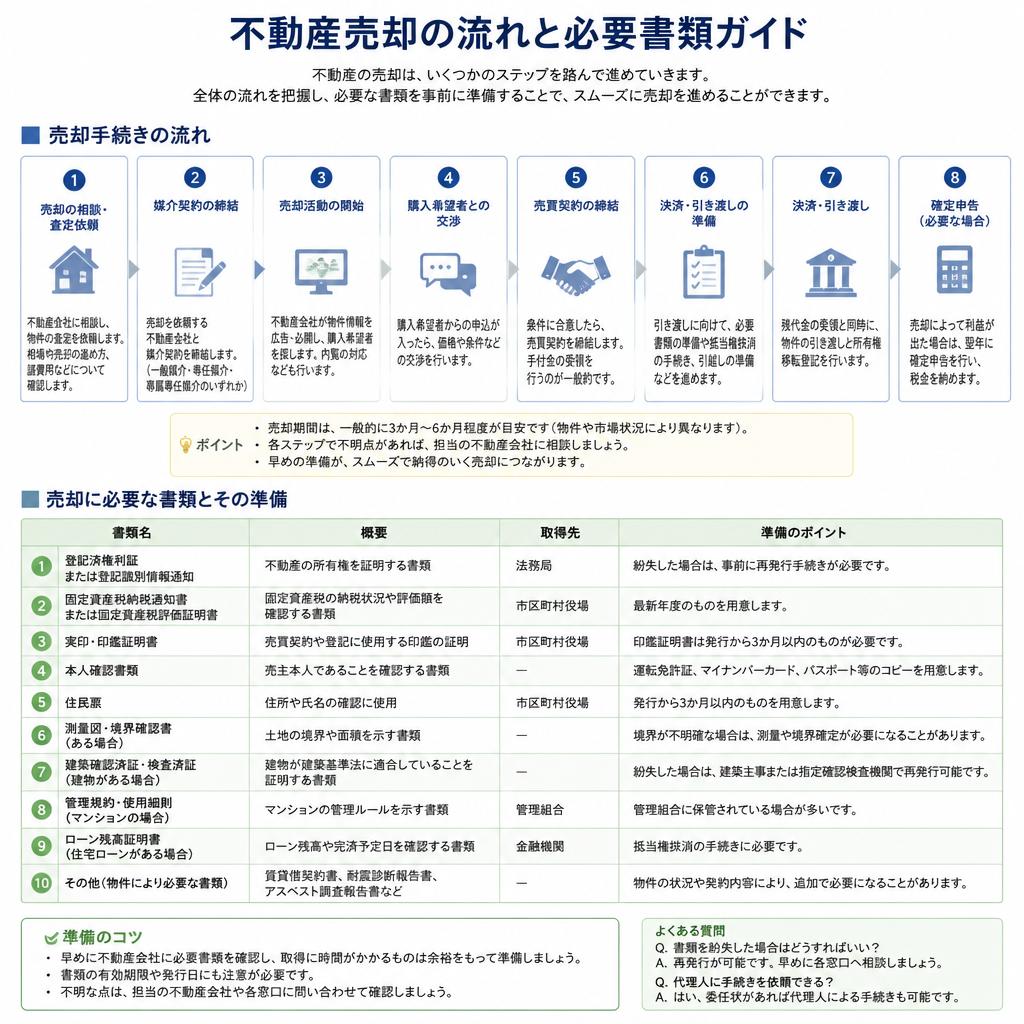 4. 売却の流れと必要書類