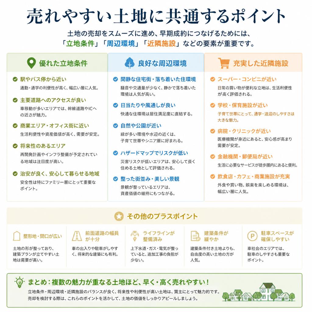 売れやすい土地の特徴
