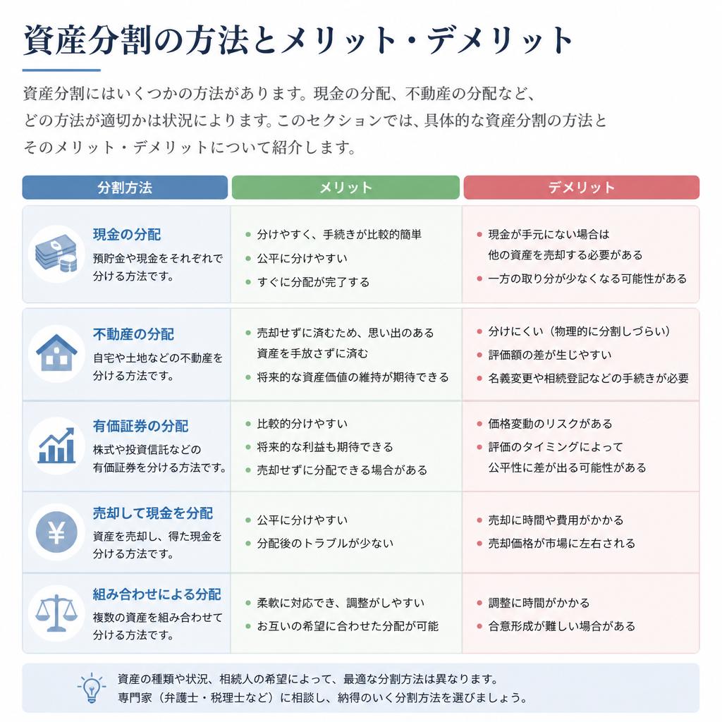 2. 資産分割の方法