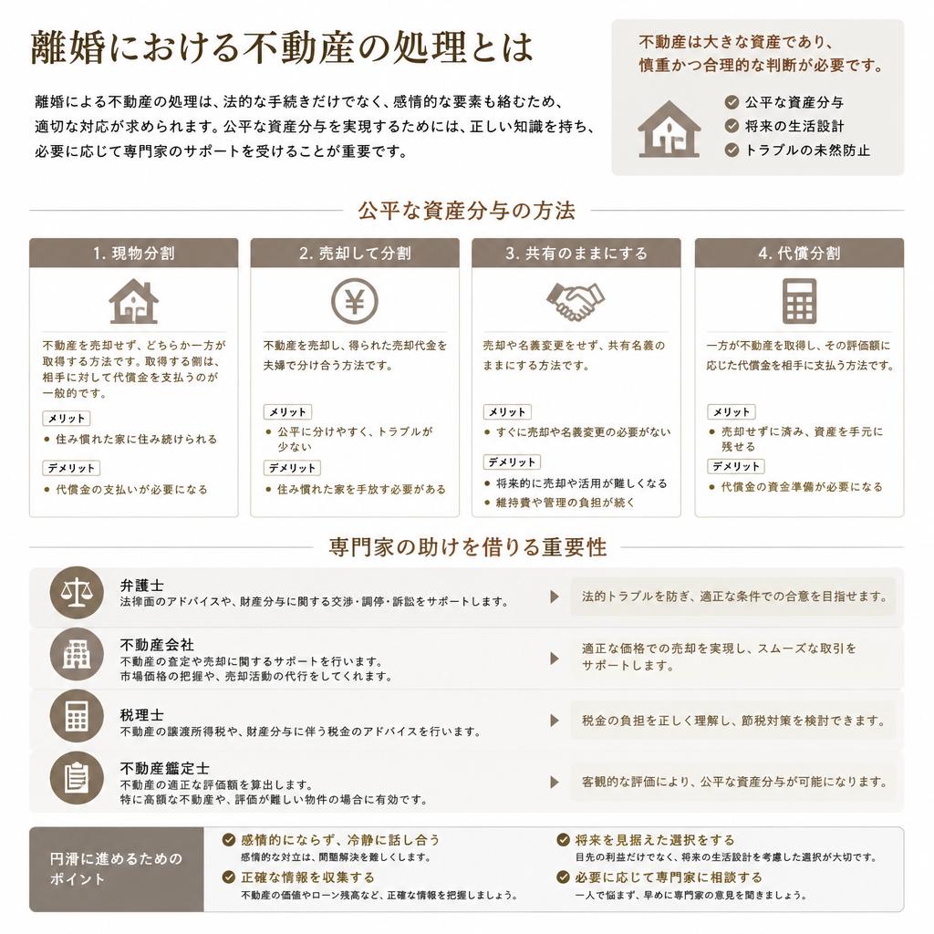 4. 離婚時の不動産処理について知っておくべきこと