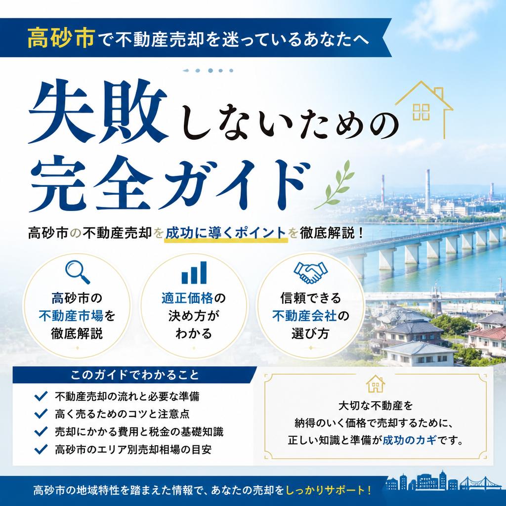 高砂市で不動産売却を迷っているあなたへ - 失敗しないための完全ガイド　|加古川市不動産売却買取相談センター