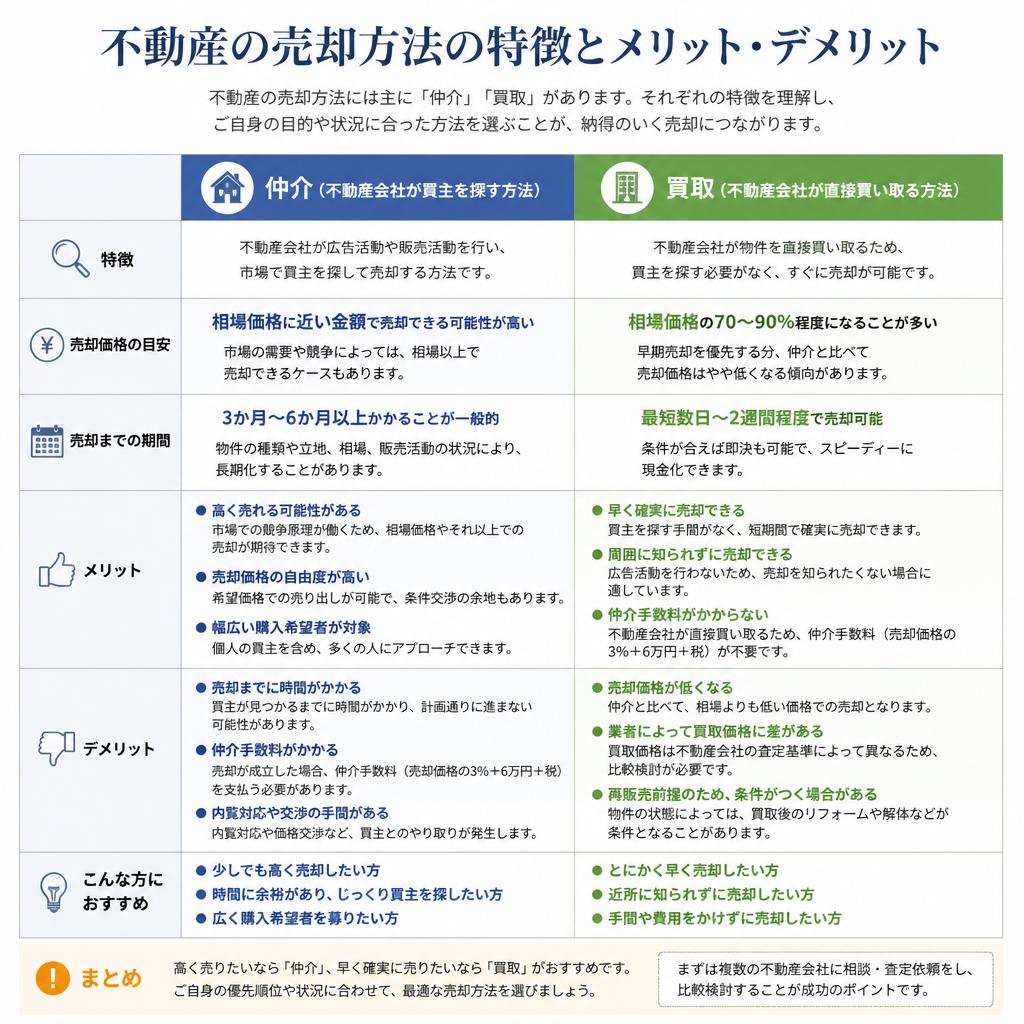 売却方法の選択肢