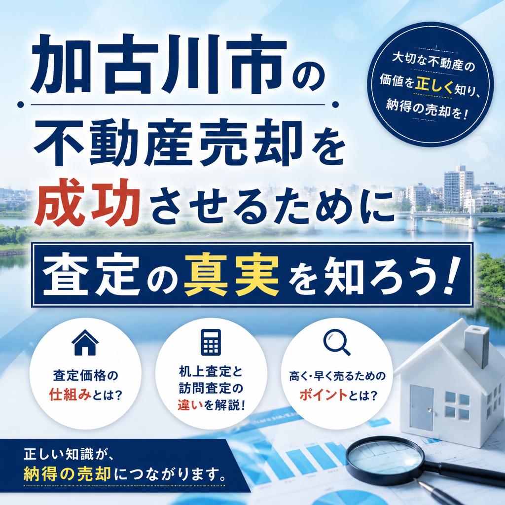 加古川市の不動産売却を成功させるために査定の真実を知ろう！