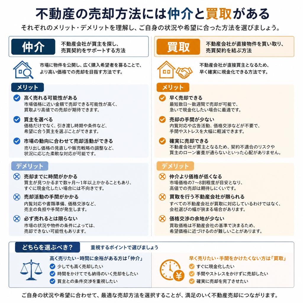 4. 仲介と買取の違いを知る