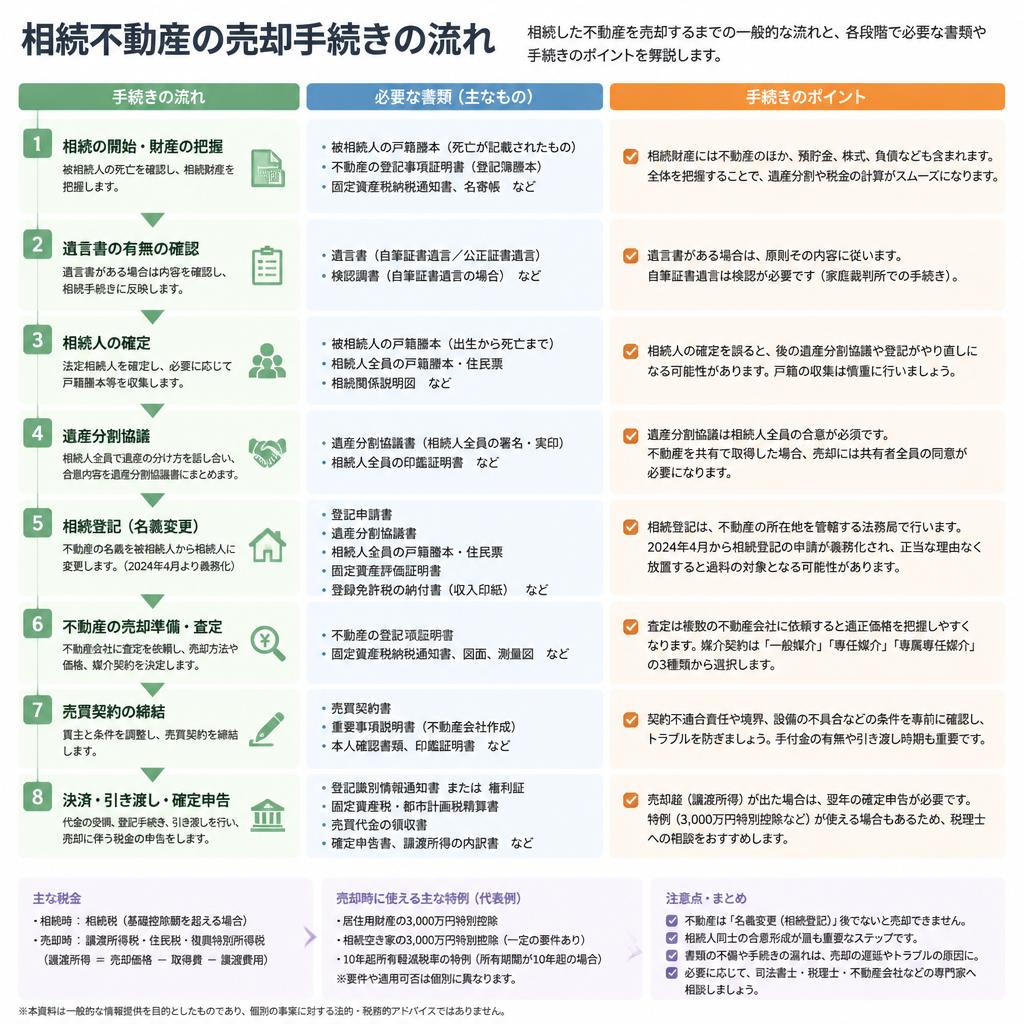 売却手続きの流れ