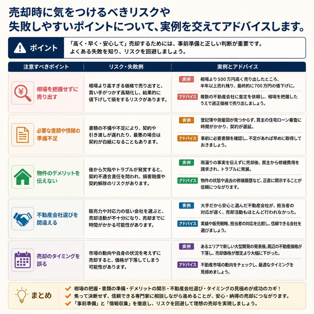 失敗しないための注意点