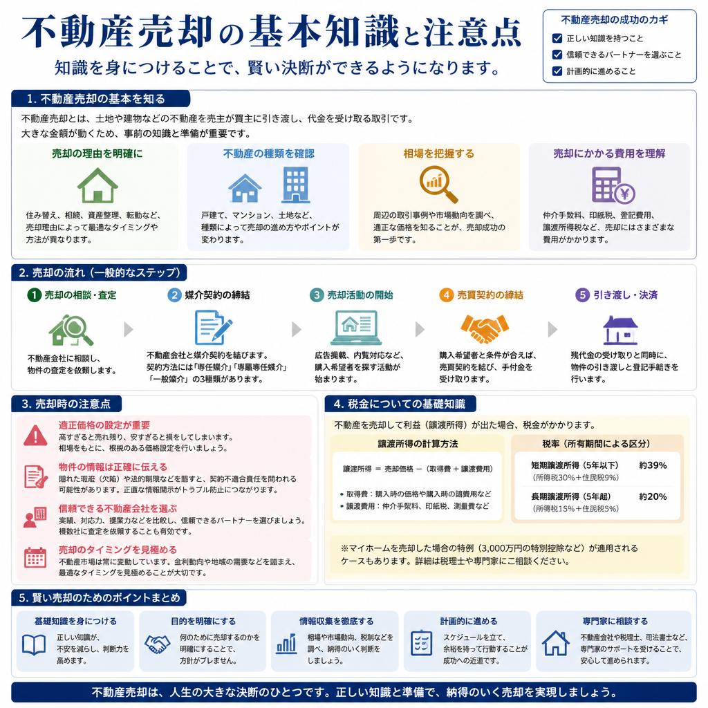 売却に役立つ知識を身につけよう