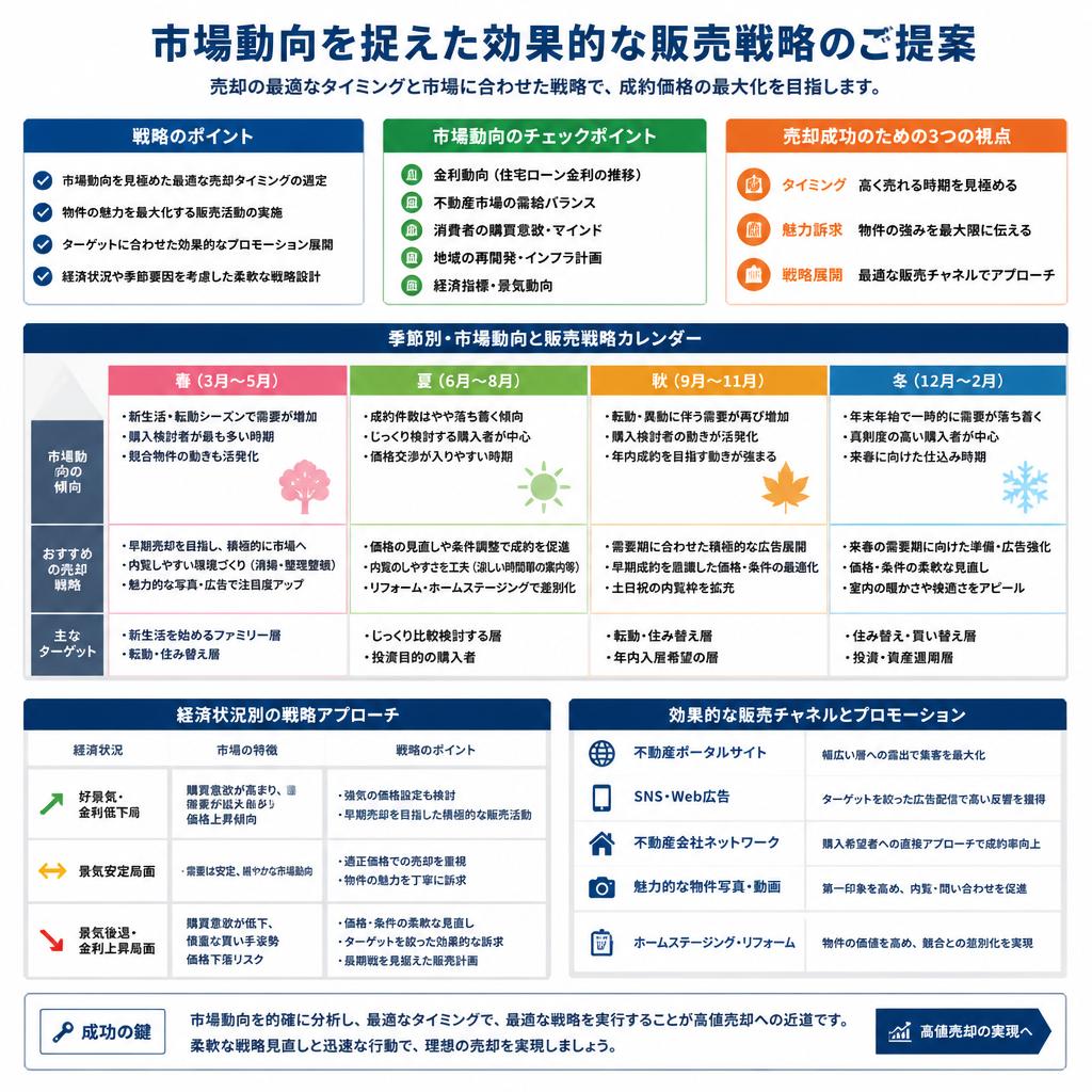市場と時期に合わせた販売戦略