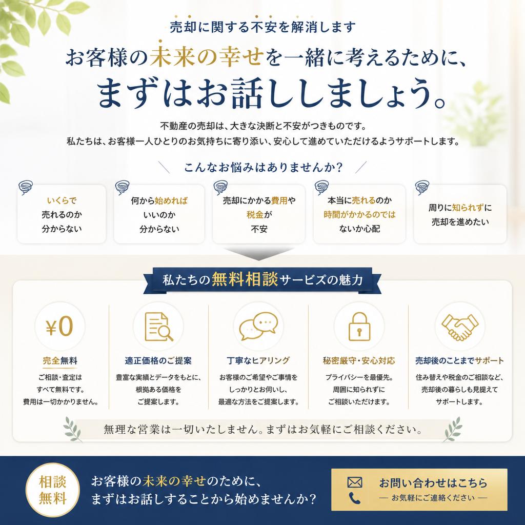 まずは無料相談から！