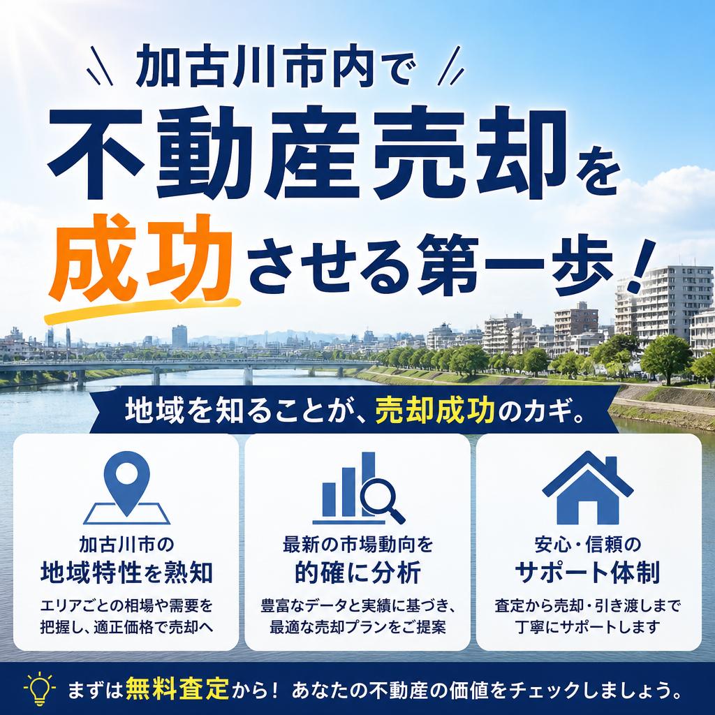 加古川市内で不動産売却を成功させる第一歩：地元の売主様が抱く「3つの不安」を解消します|加古川市不動産売却買取相談センター