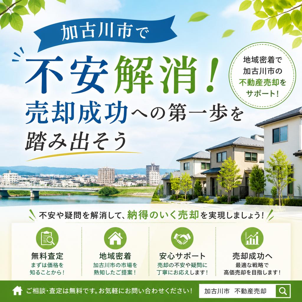 加古川市で不安解消！売却成功への第一歩を踏み出そう