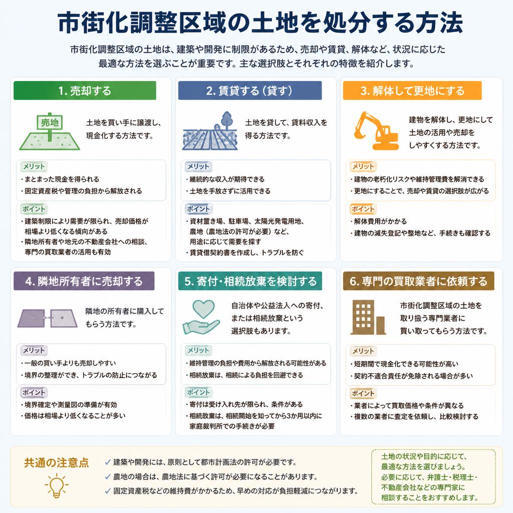 土地の処分方法