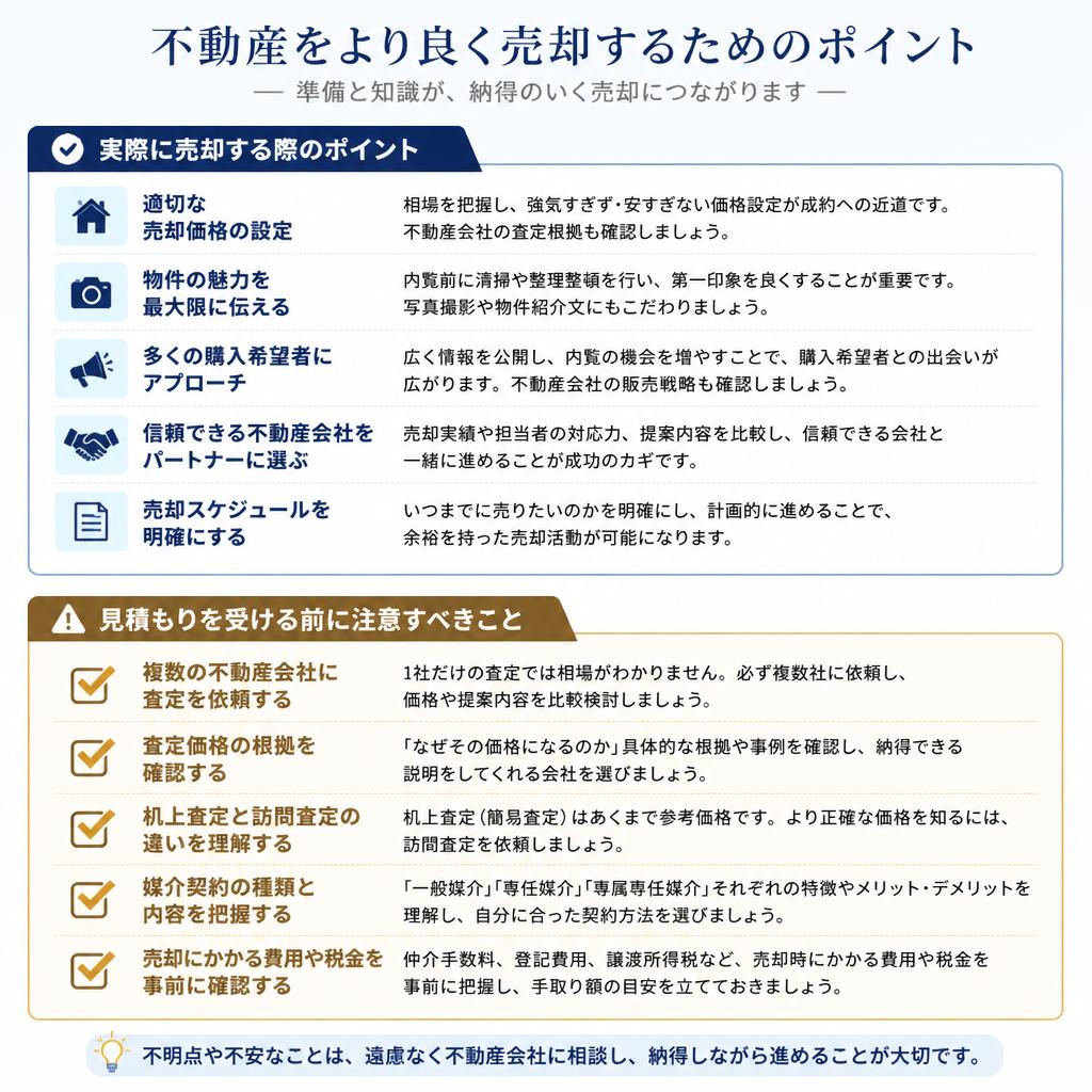 5. 売却を成功させるための準備とコツ