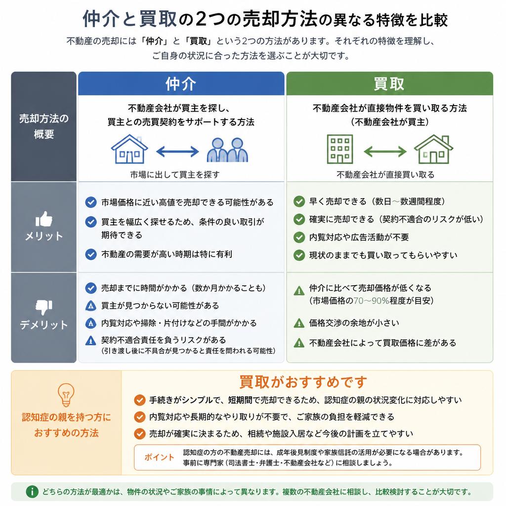 売却方法の比較