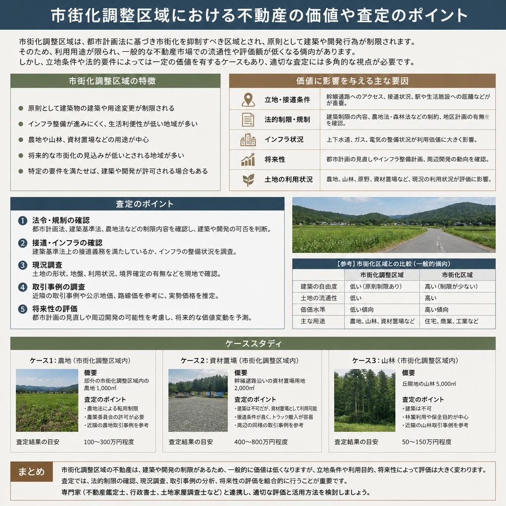 5. 市街化調整区域の不動産の価値と査定