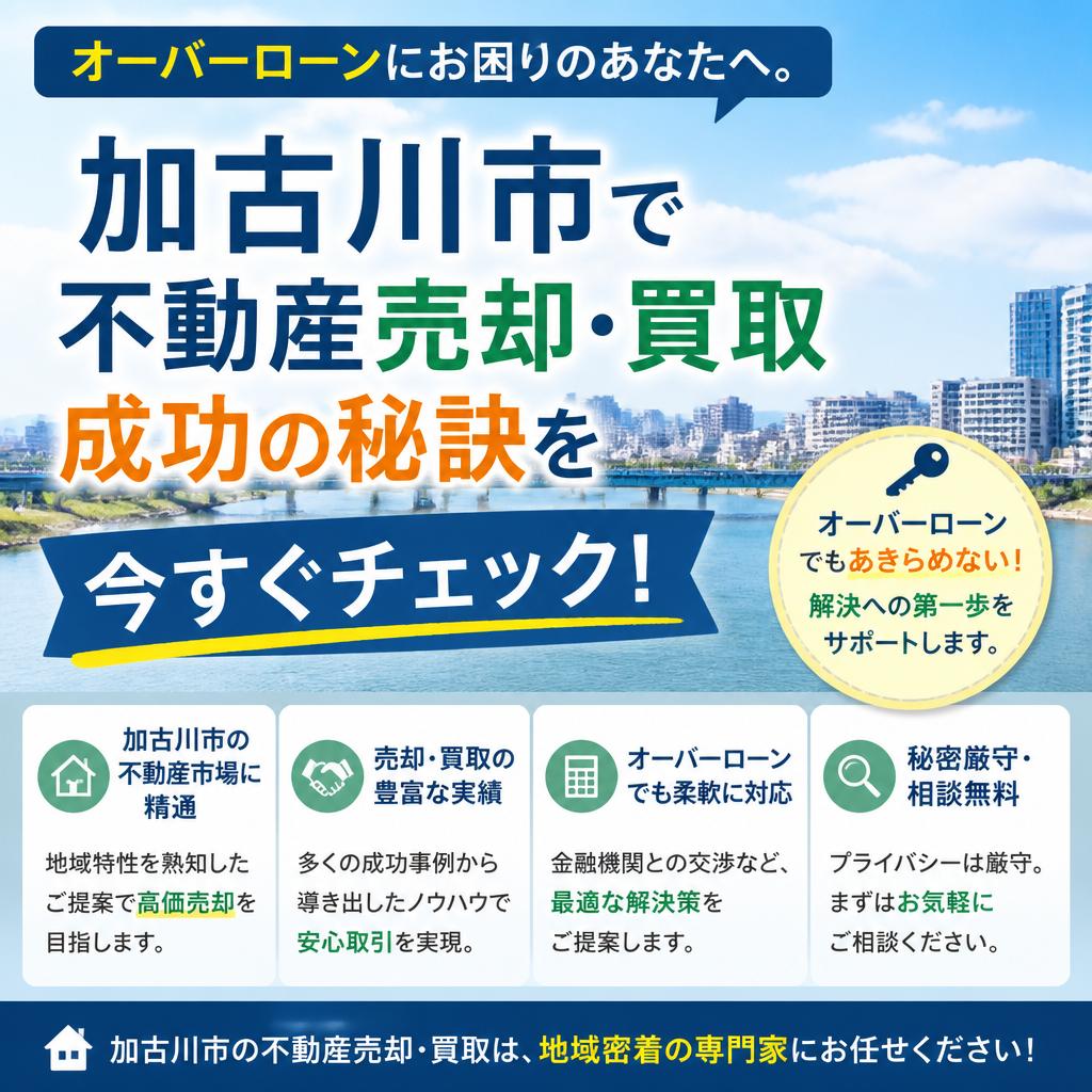 オーバーローンにお困りのあなたへ。加古川市で不動産売却・買取成功の秘訣を解説！|加古川市不動産売却買取相談センター