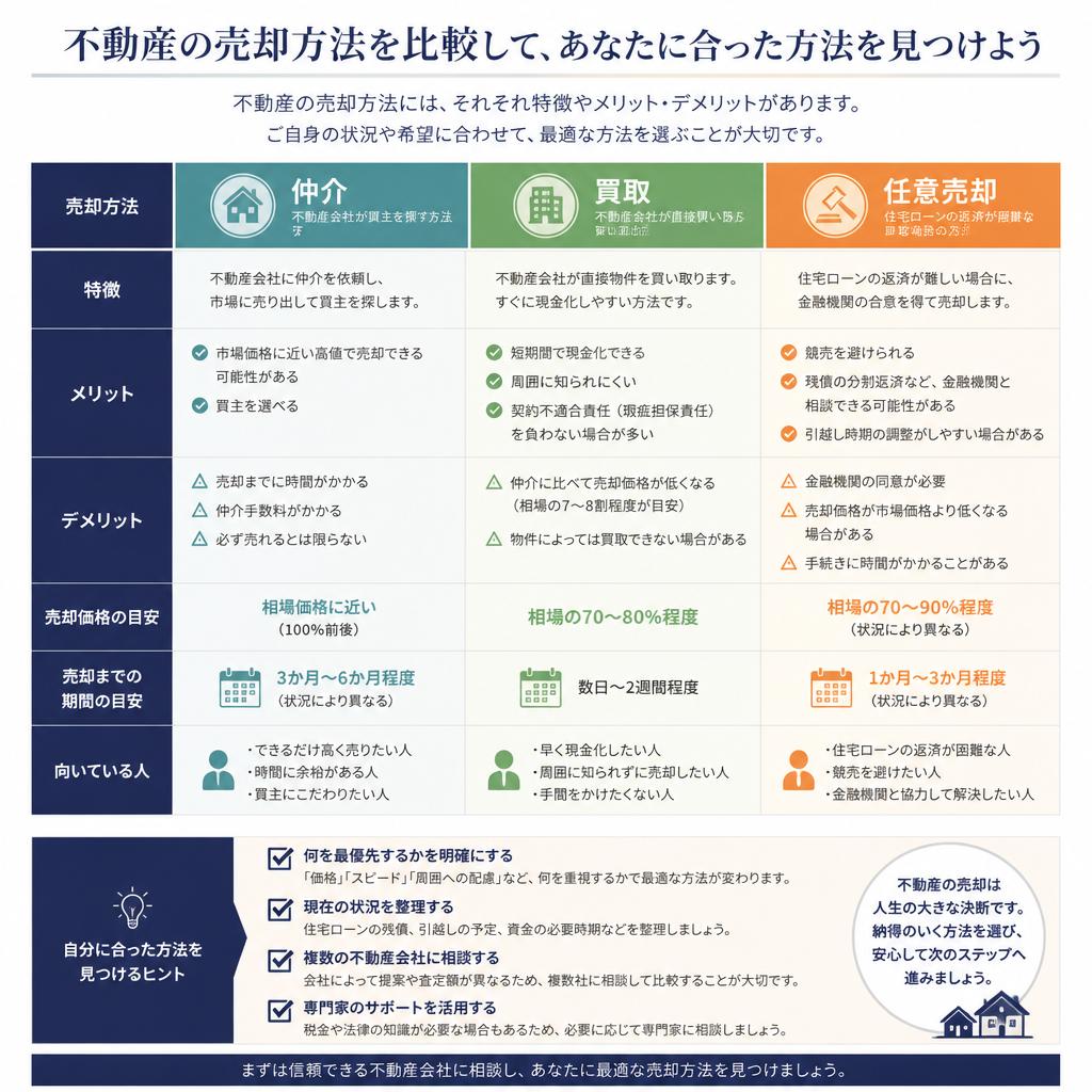 最適な売却方法を選ぶ