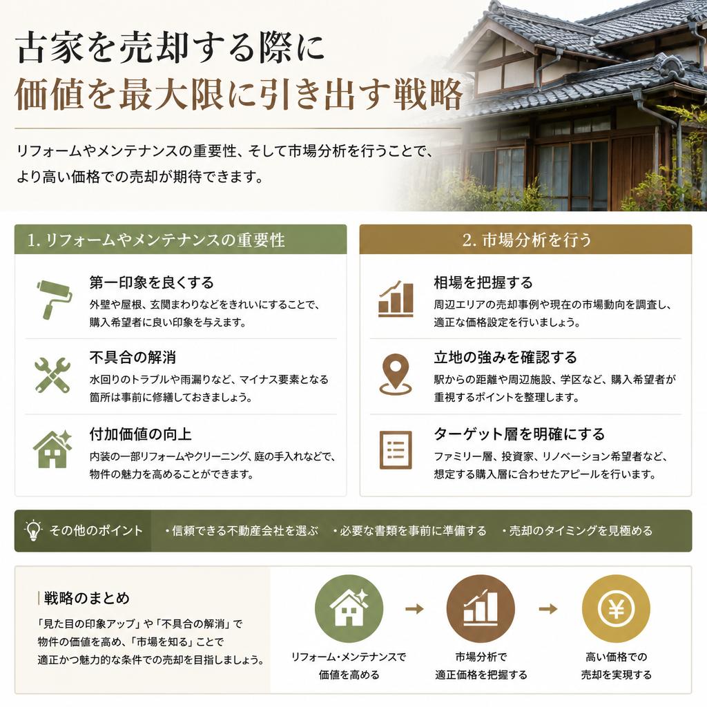 古家の価値を最大化する方法