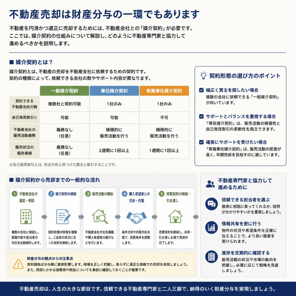 財産分与と媒介契約の基本知識