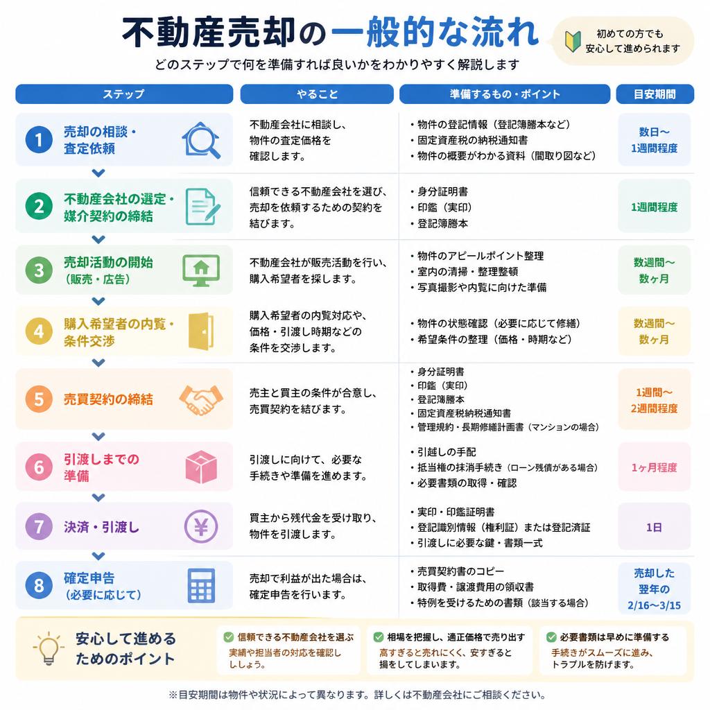 不動産売却の流れを徹底解説