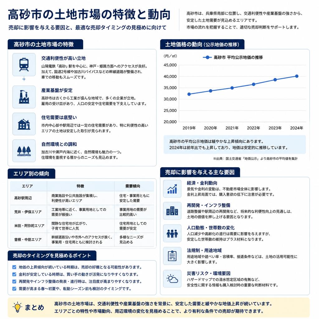 高砂市の土地売却市場の現状