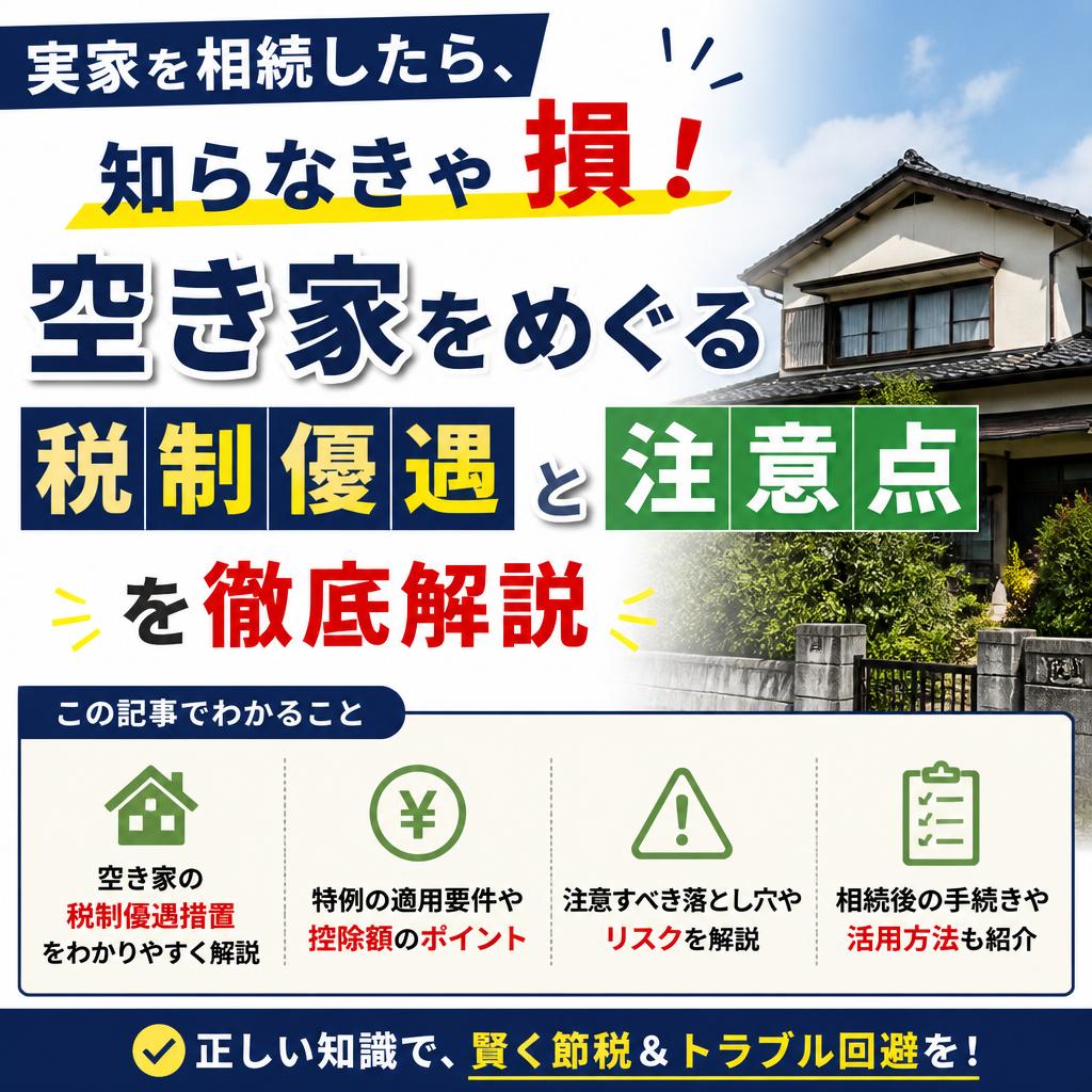 実家を相続したら知っておきたい！加古川市内の空き家に関する税制優遇や注意点とは？|加古川市不動産売却買取相談センター