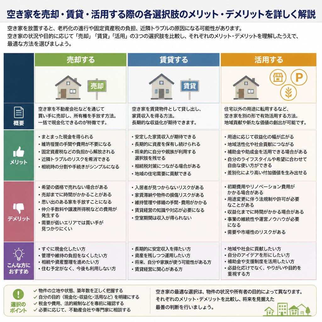 5. 空き家活用の選択肢とメリット