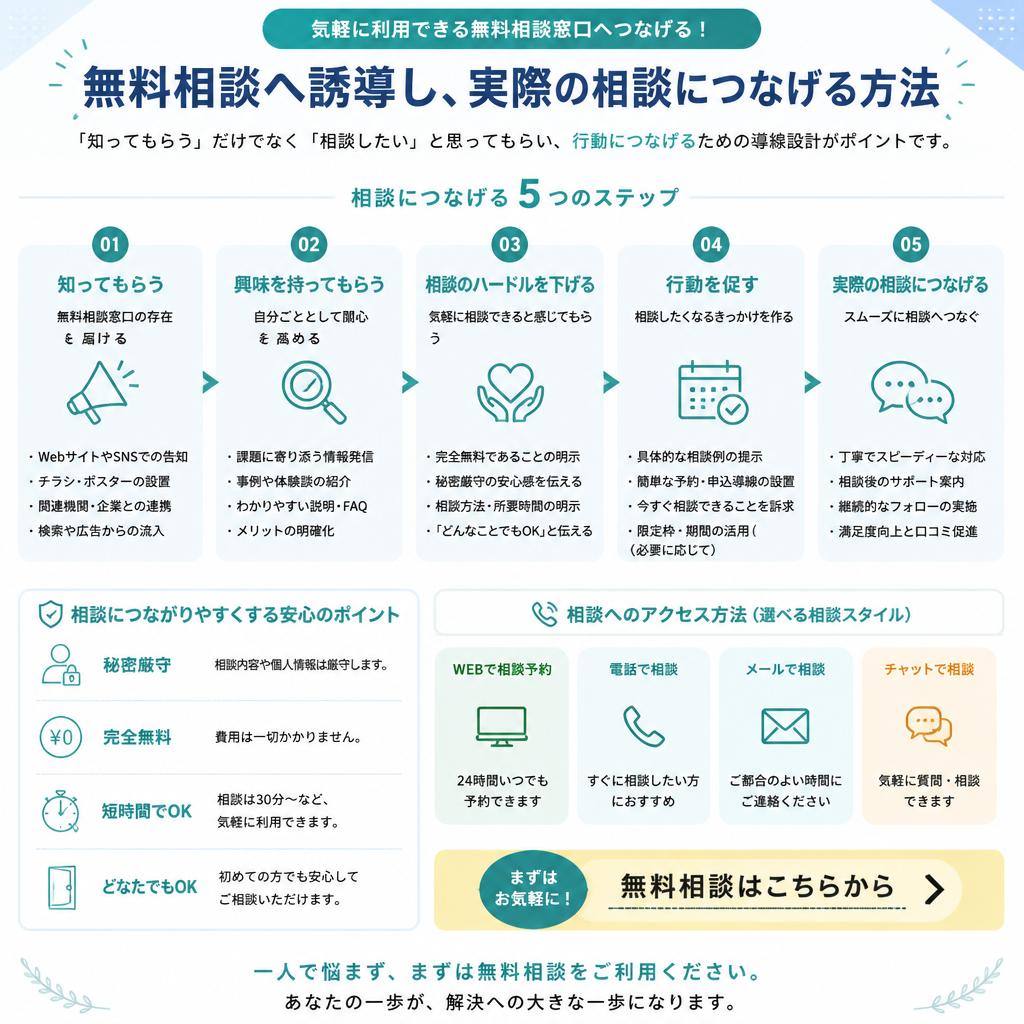 7. まずは無料相談を！