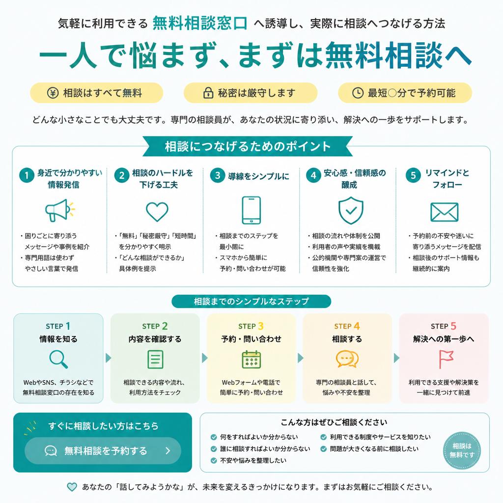 7. まずは無料相談を！