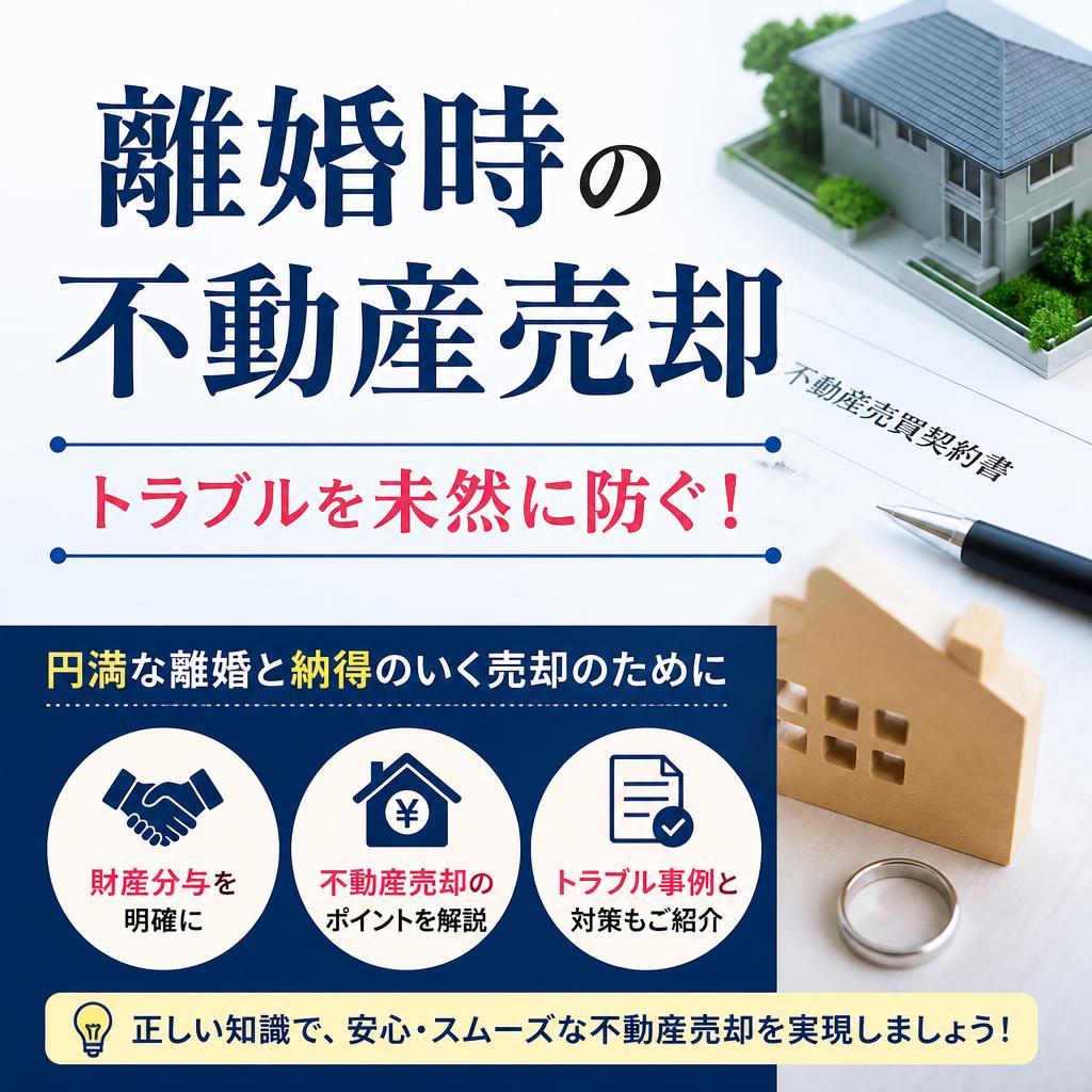 離婚時の播磨町不動産売却、トラブルを未然に防ぐ！|加古川市不動産売却買取相談センター