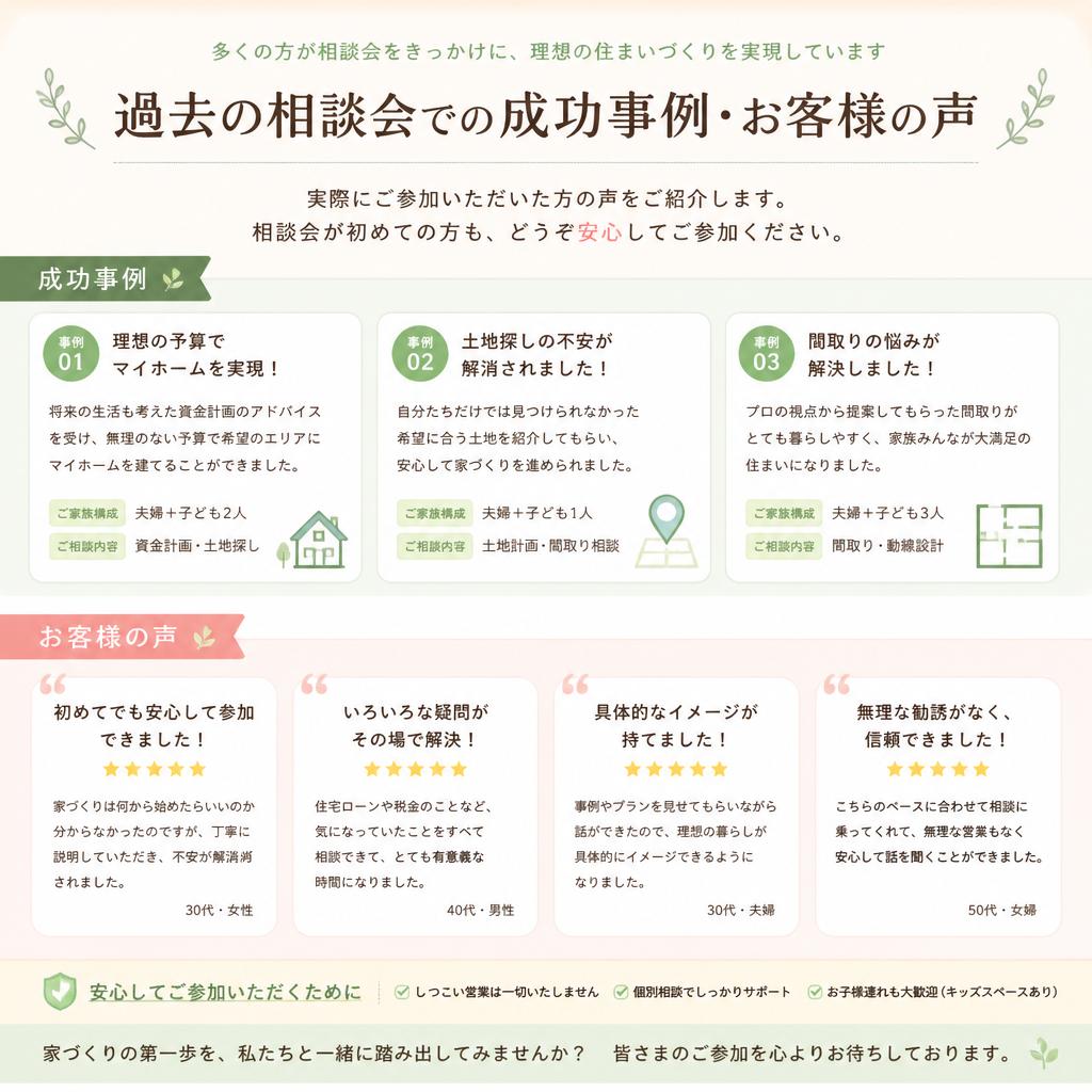 相談会での実績