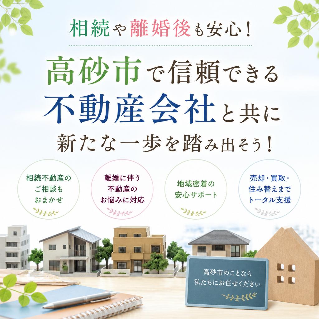 相続や離婚後も安心！高砂市で信頼できる不動産会社と共に新たな一歩を踏み出そう！|加古川市不動産売却買取相談センター