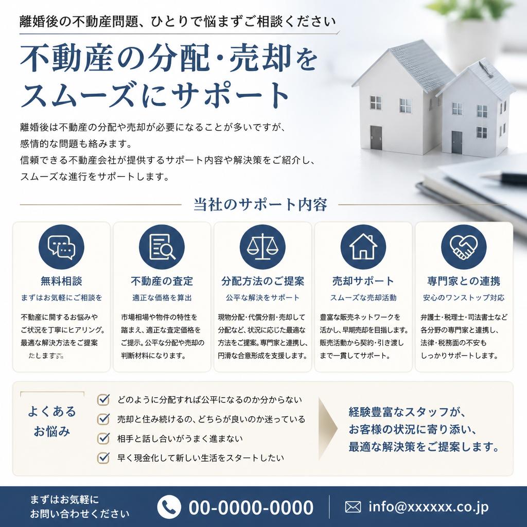 離婚後の不動産取り扱いガイド