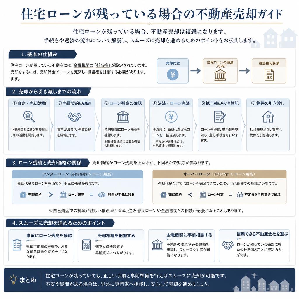住宅ローンが残っている場合の対処法