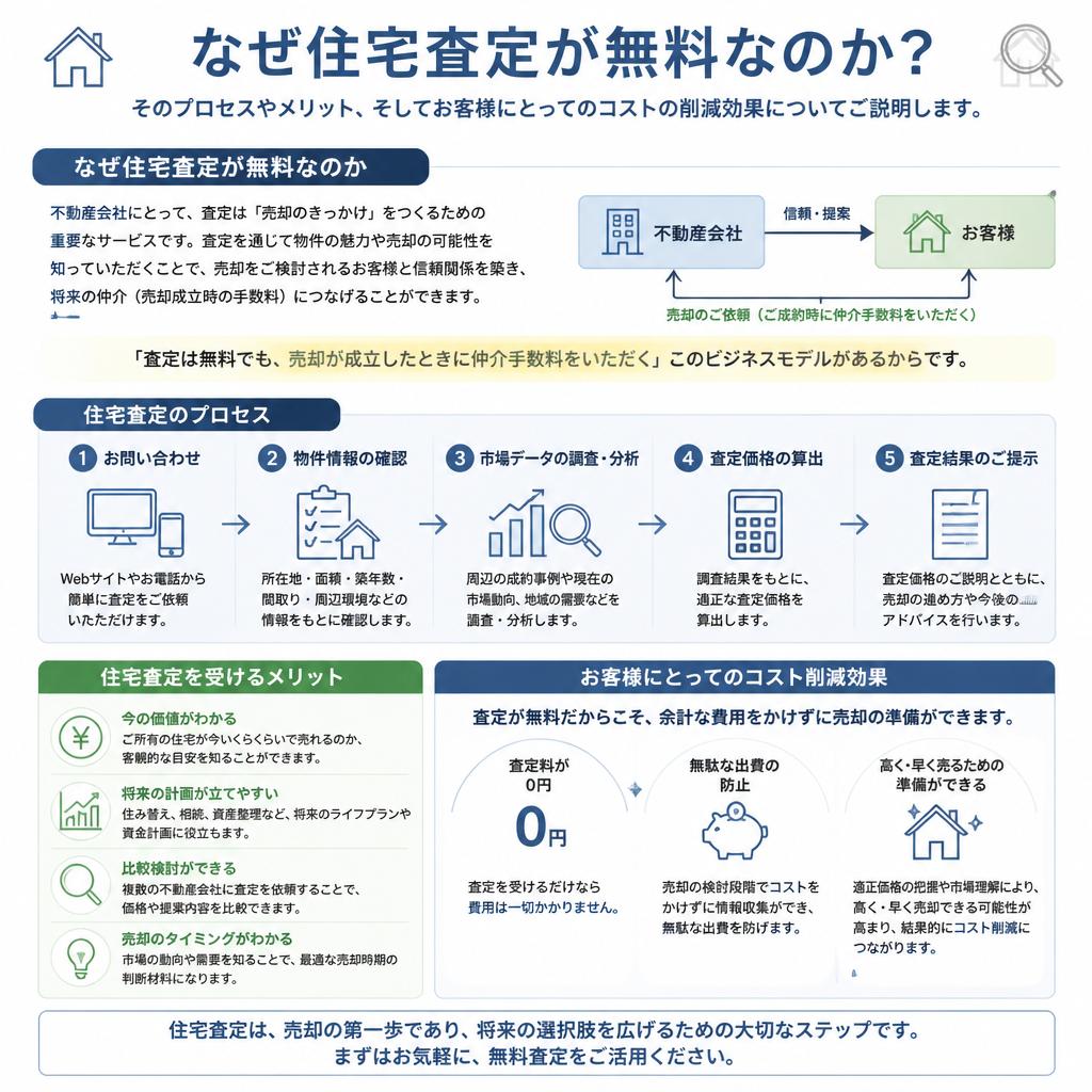 住宅査定が無料で受けられる理由