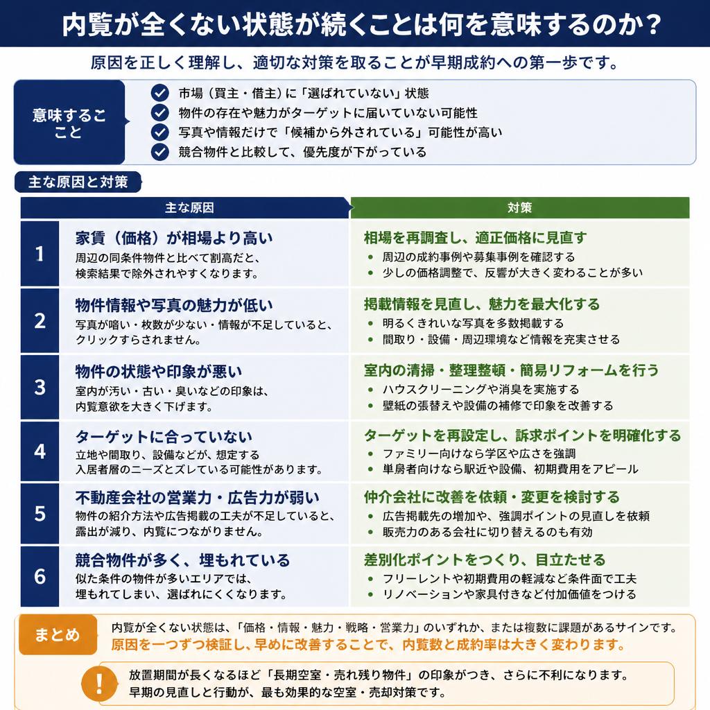 2. 「内覧ゼロ」が示す危険信号