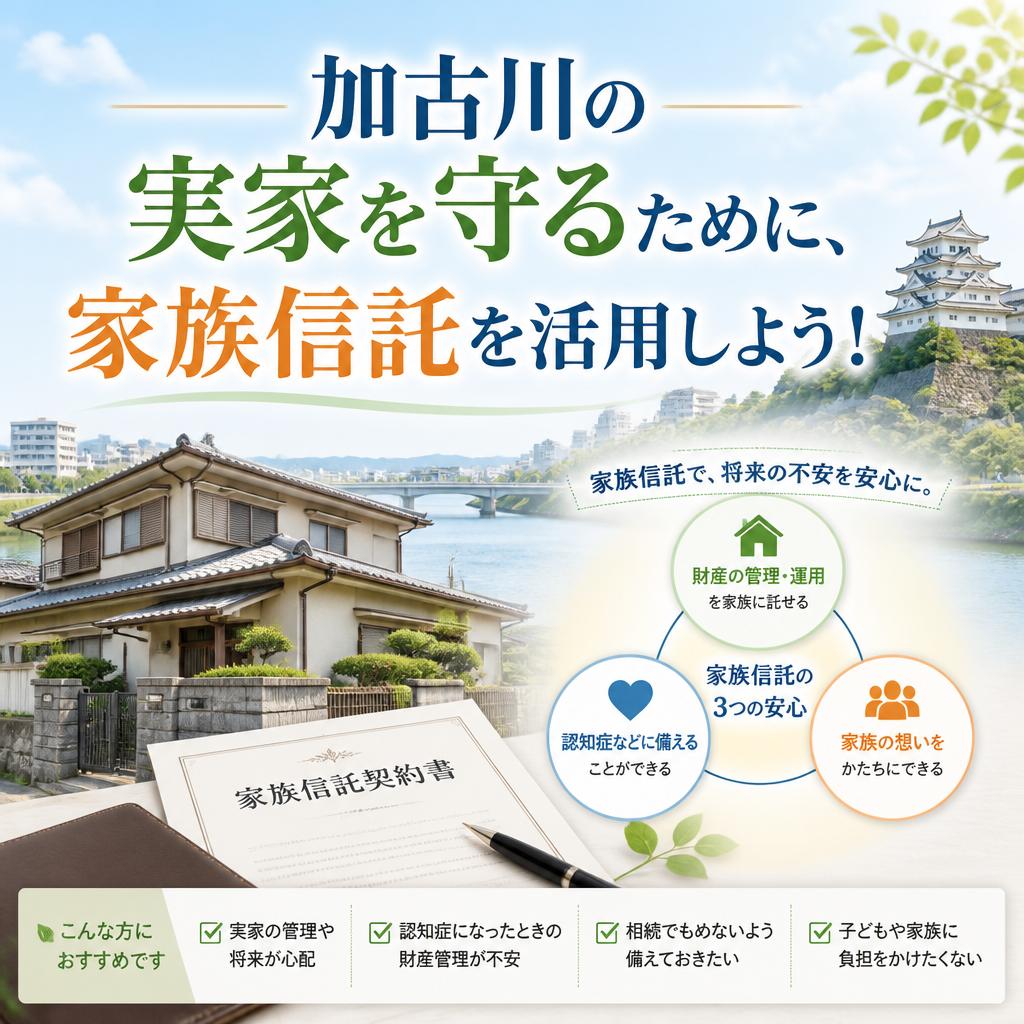 加古川の実家を守る！認知症対策としての家族信託の活用法|加古川市不動産売却買取相談センター