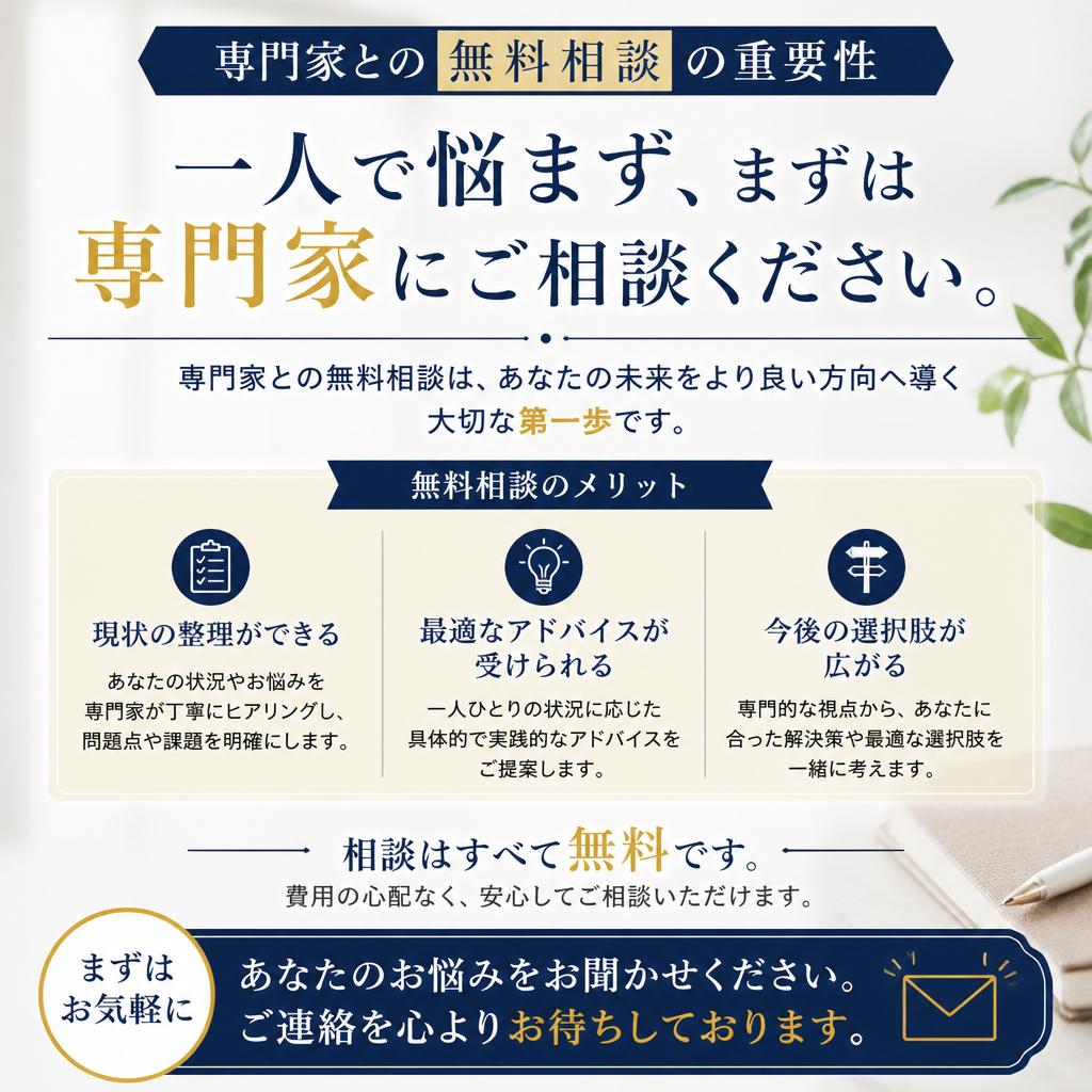 7. 無料相談で安心の第一歩を