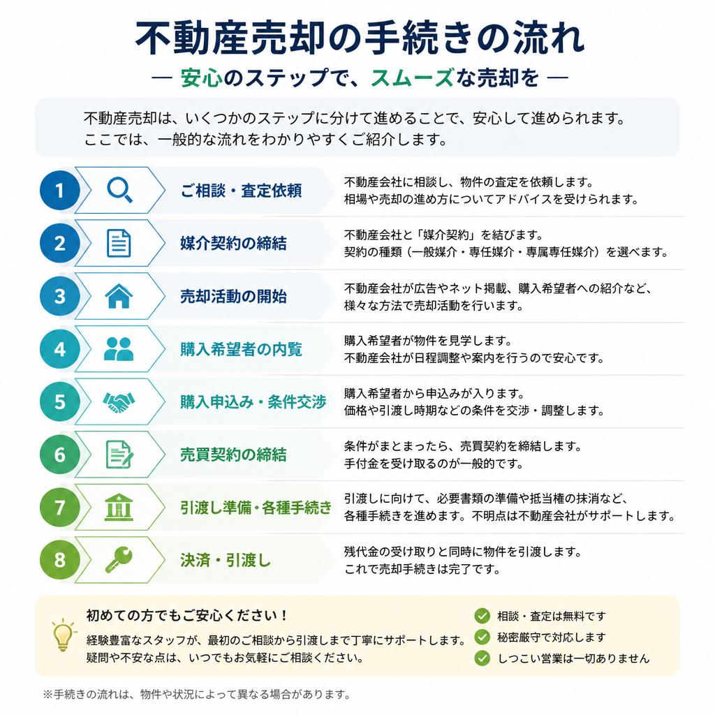 売却手続きの流れ
