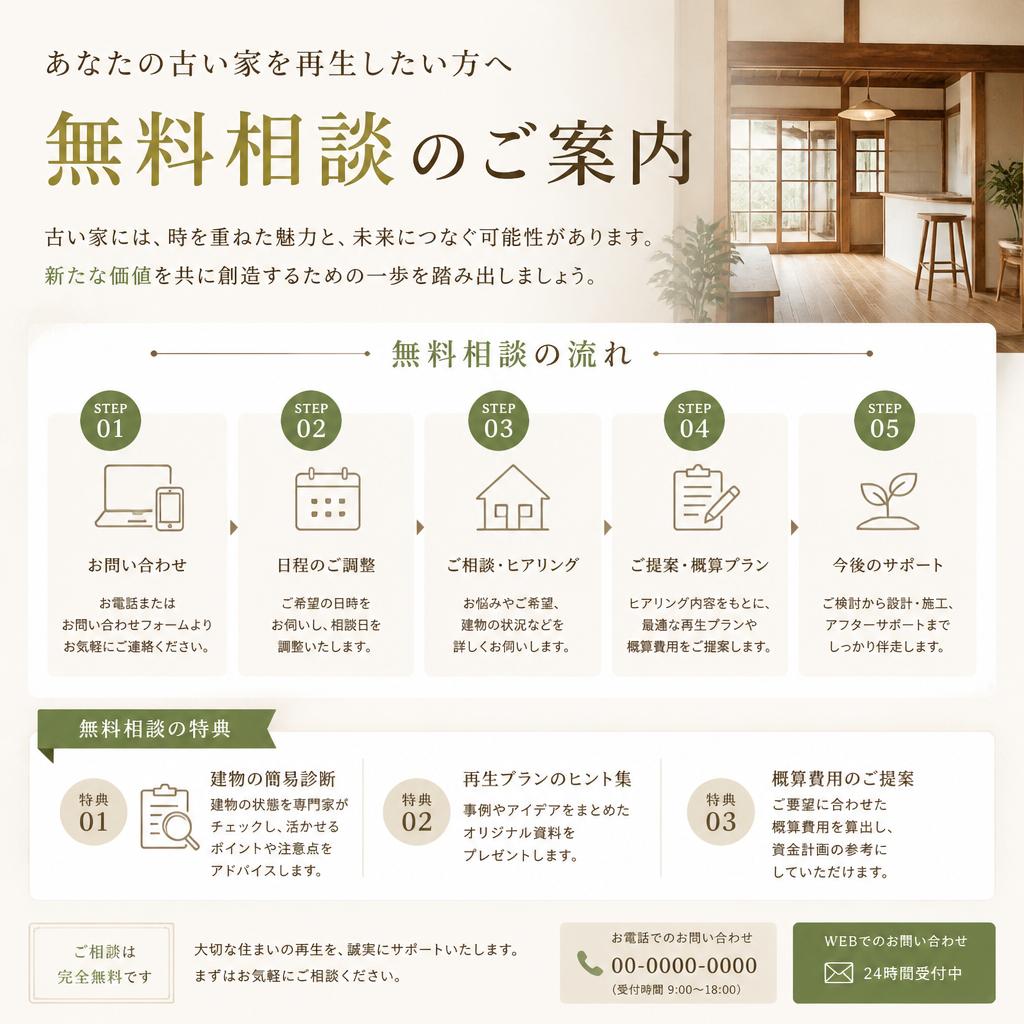 お問い合わせと無料相談