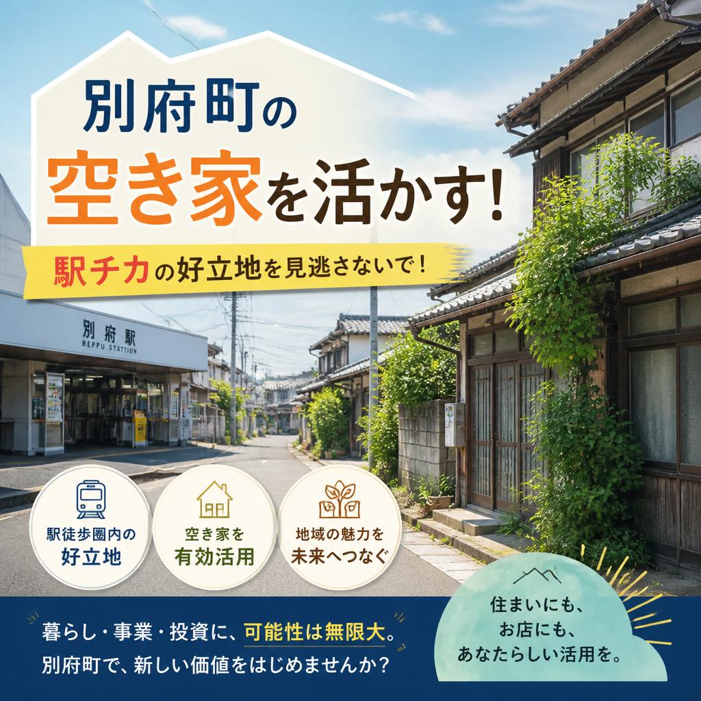 別府町の空き家を活かす！駅チカの好立地を見逃さないための古い家・土地の活用法とは？|加古川市不動産売却買取相談センター