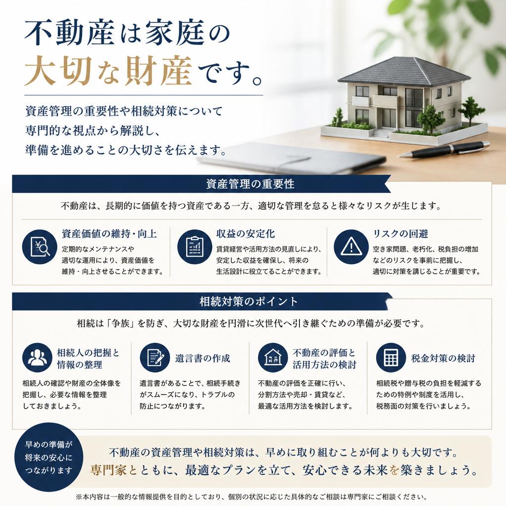 家庭の財産管理と相続対策