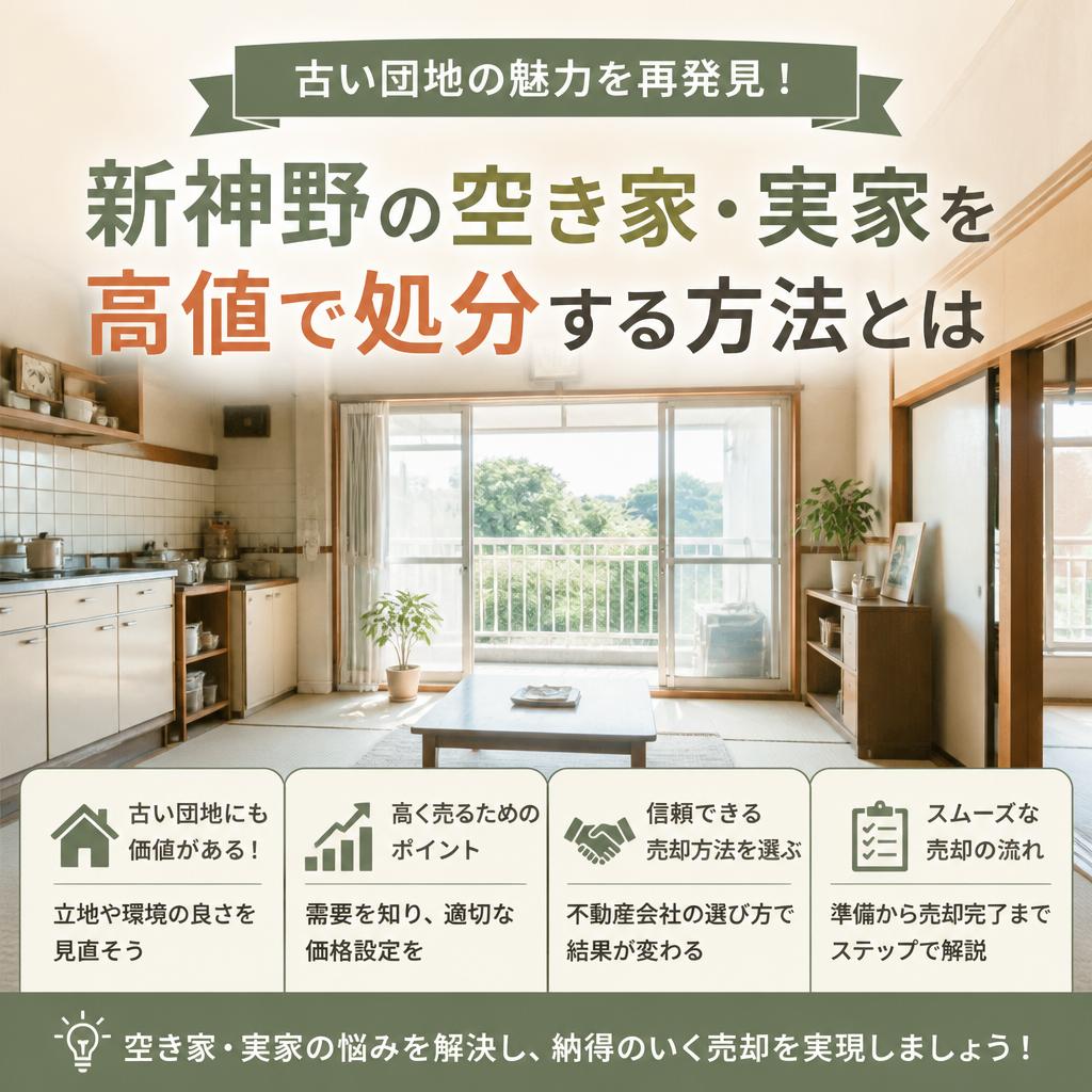 古い団地の魅力を再発見！新神野の空き家・実家を高値で処分する方法とは|加古川市不動産売却相談センター