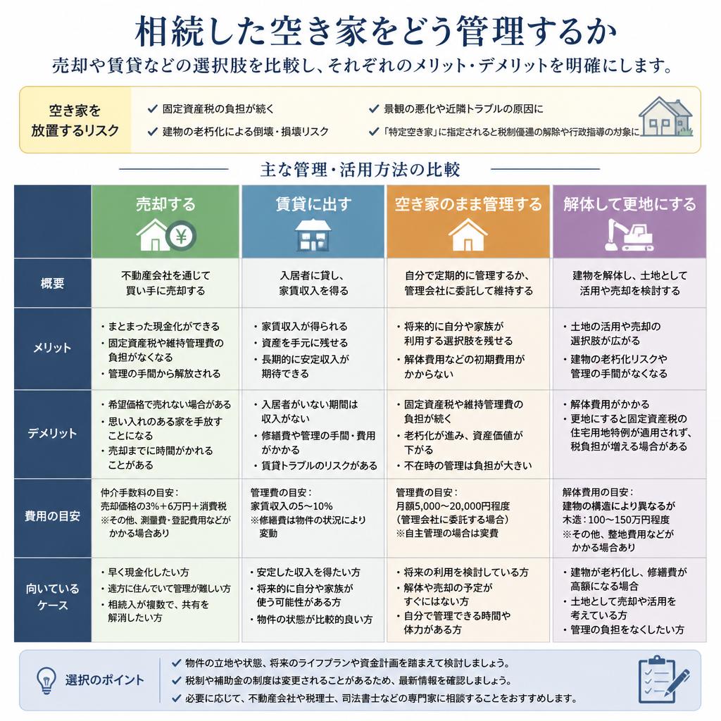 4. 空き家の管理と活用の選択肢