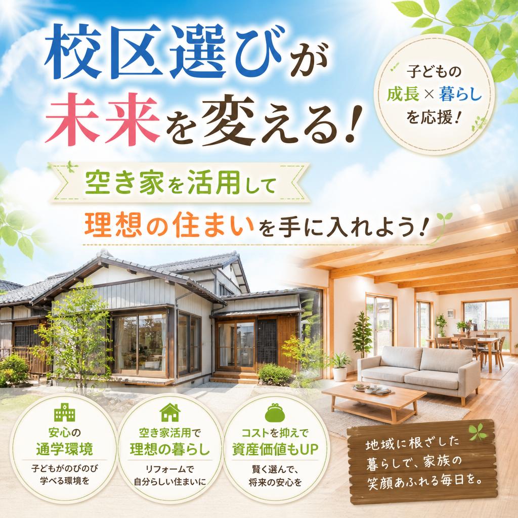 校区選びが未来を変える！平岡北小校区・氷丘中校区での空き家活用術|加古川市不動産売却買取相談センター
