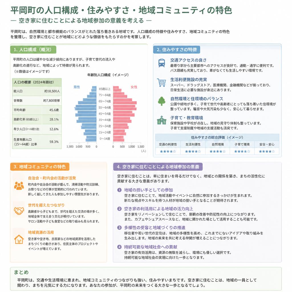 平岡町の地域特性と住環境