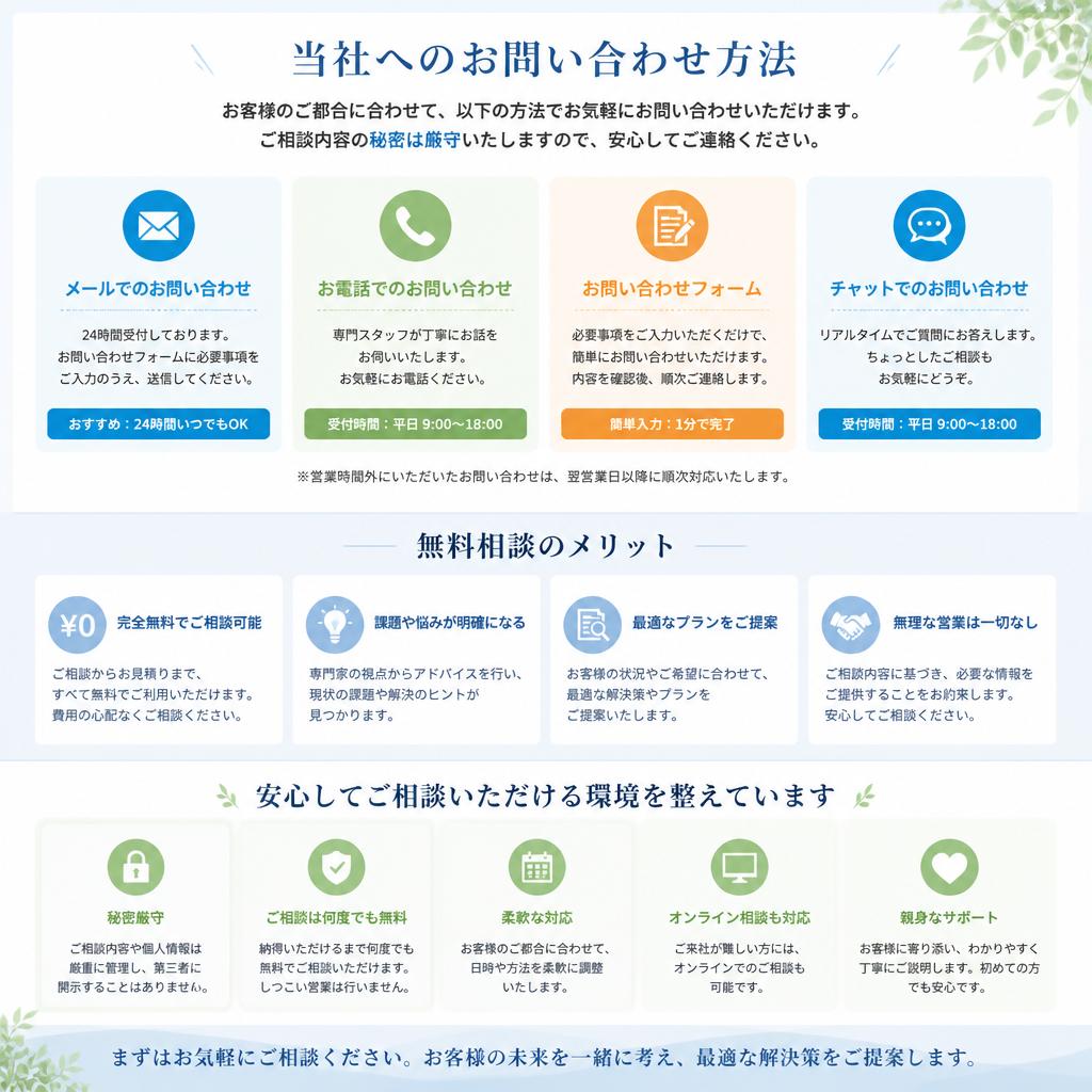 お気軽にご相談ください！